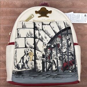 NWT Loungefly Pirates of the Caribbean Backpack with Dog and Prisoners Design
